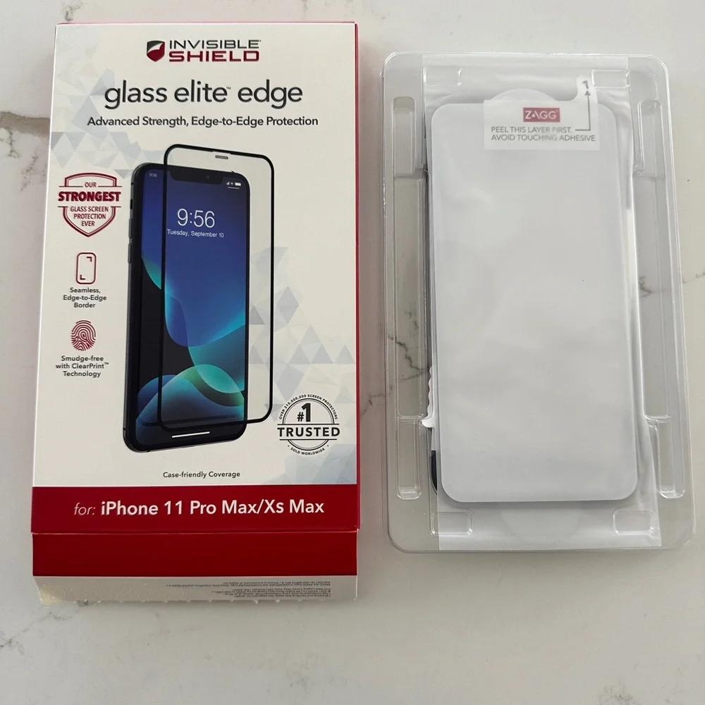 Shield Glass Elite Edge Screen Protector - Black
